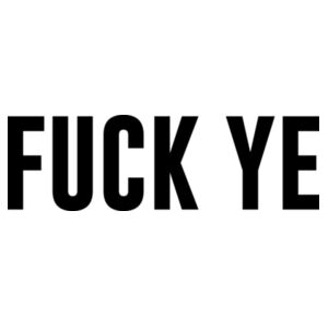 F*CK YE - Crop Top Unisex Diseño